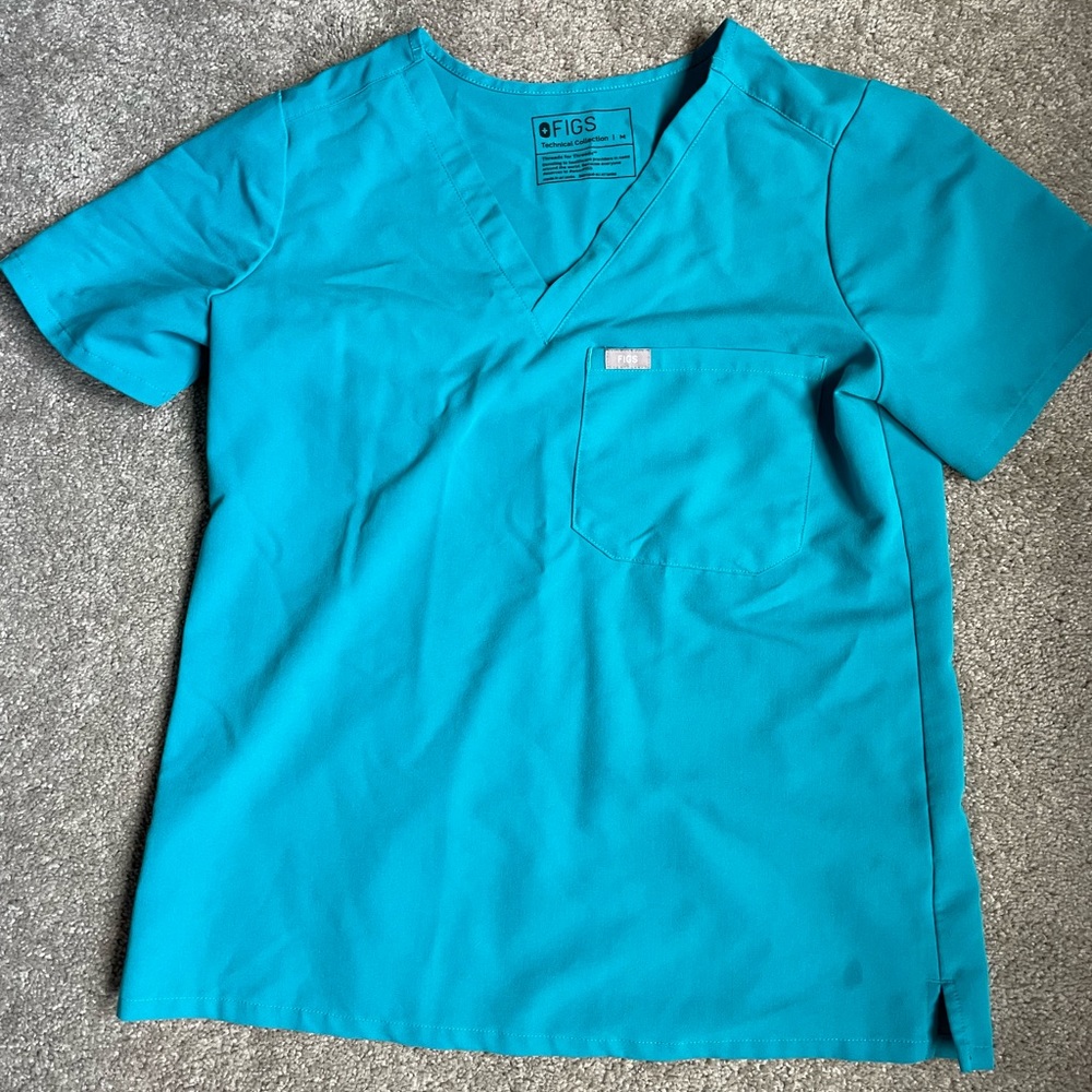 Figs scrub top Teal-RARE COLOR